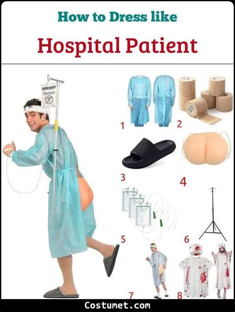 patient kostüm|ward out patient costume.